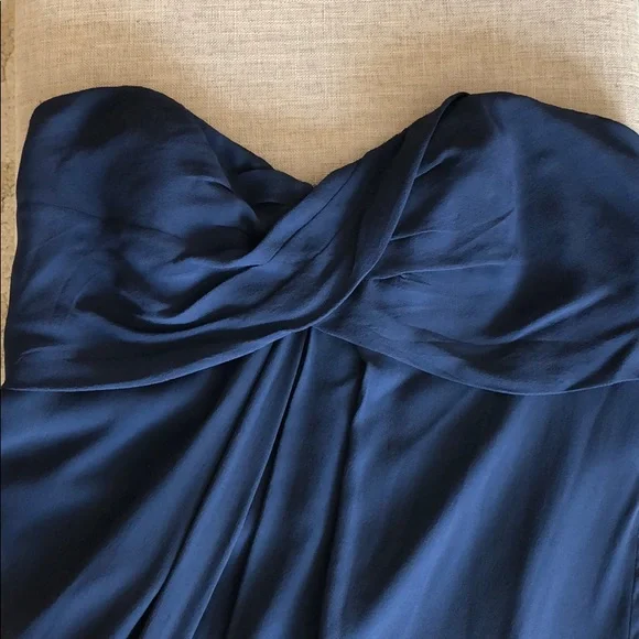 Nicole Miller Strapless Chiffon Gown - Picture 5 of 9